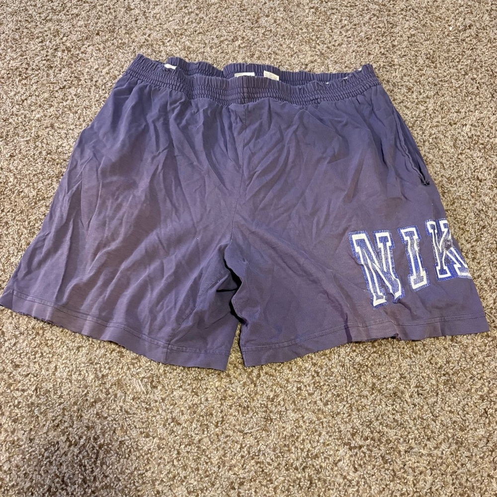 vintage nike mens large shorts purple comfort athletic running casual